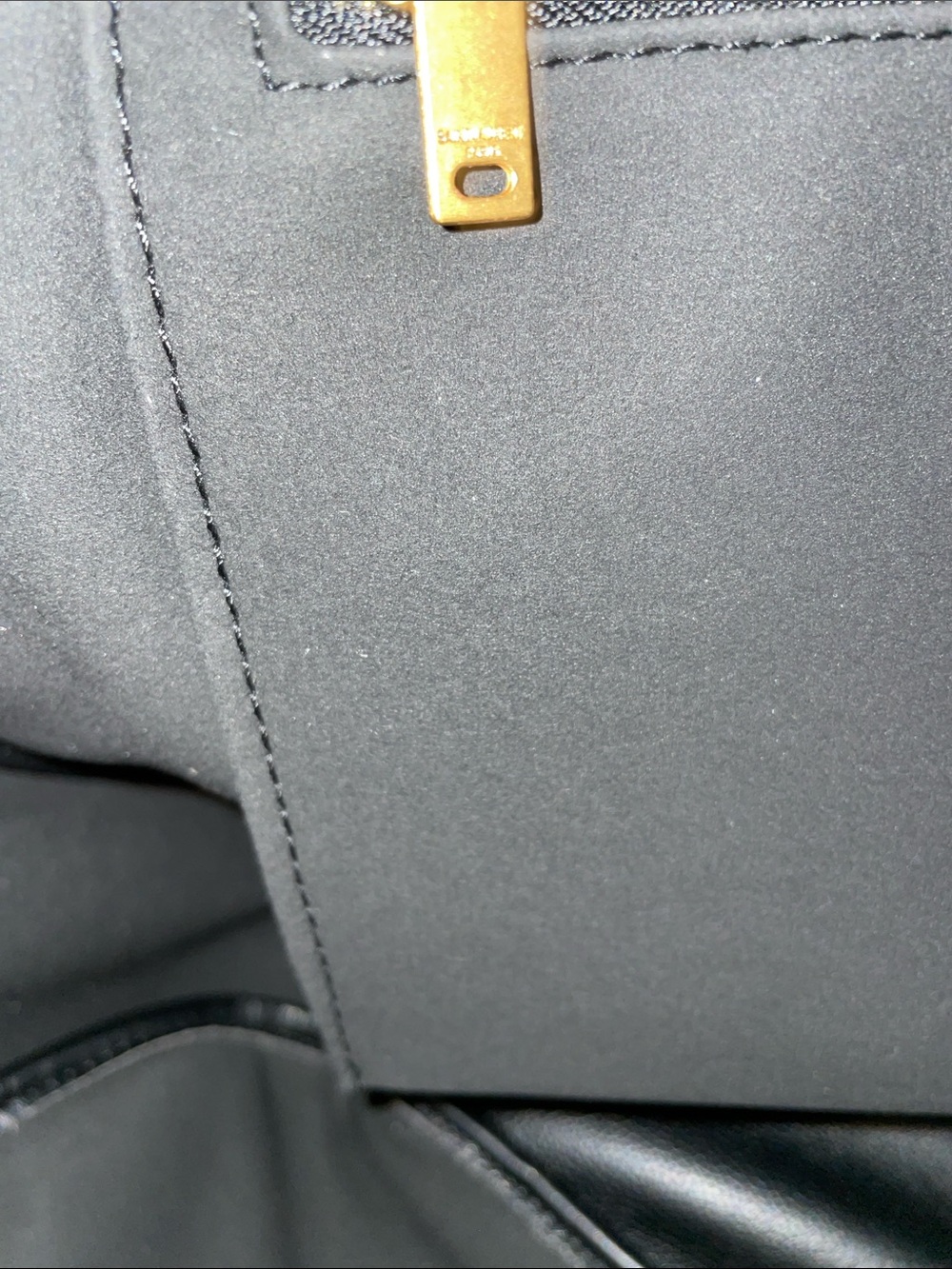 Saint Laurent Black Leather Tote with Gold YSL Emblem - Picture 7 of 12